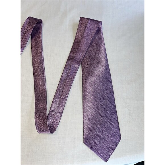WangZhongWang Dress Tie Men’s Purple 100% Polyester Designer - Picture 3 of 12